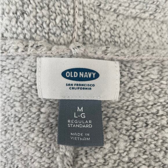 Old Navy Women Cardigan Shrug Top M Gray Knit Crop Open Front Capsule Neutral - Picture 2 of 9
